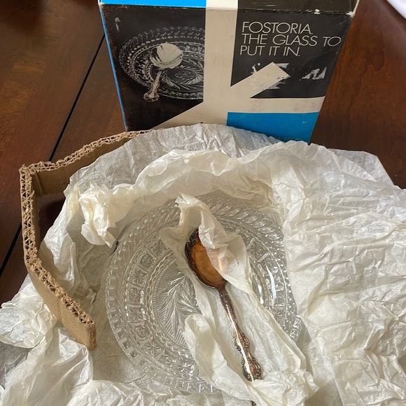 VTG Fostoria Great American Lead crystal Hostess Serving Candy Condiment Dish - Picture 12 of 12